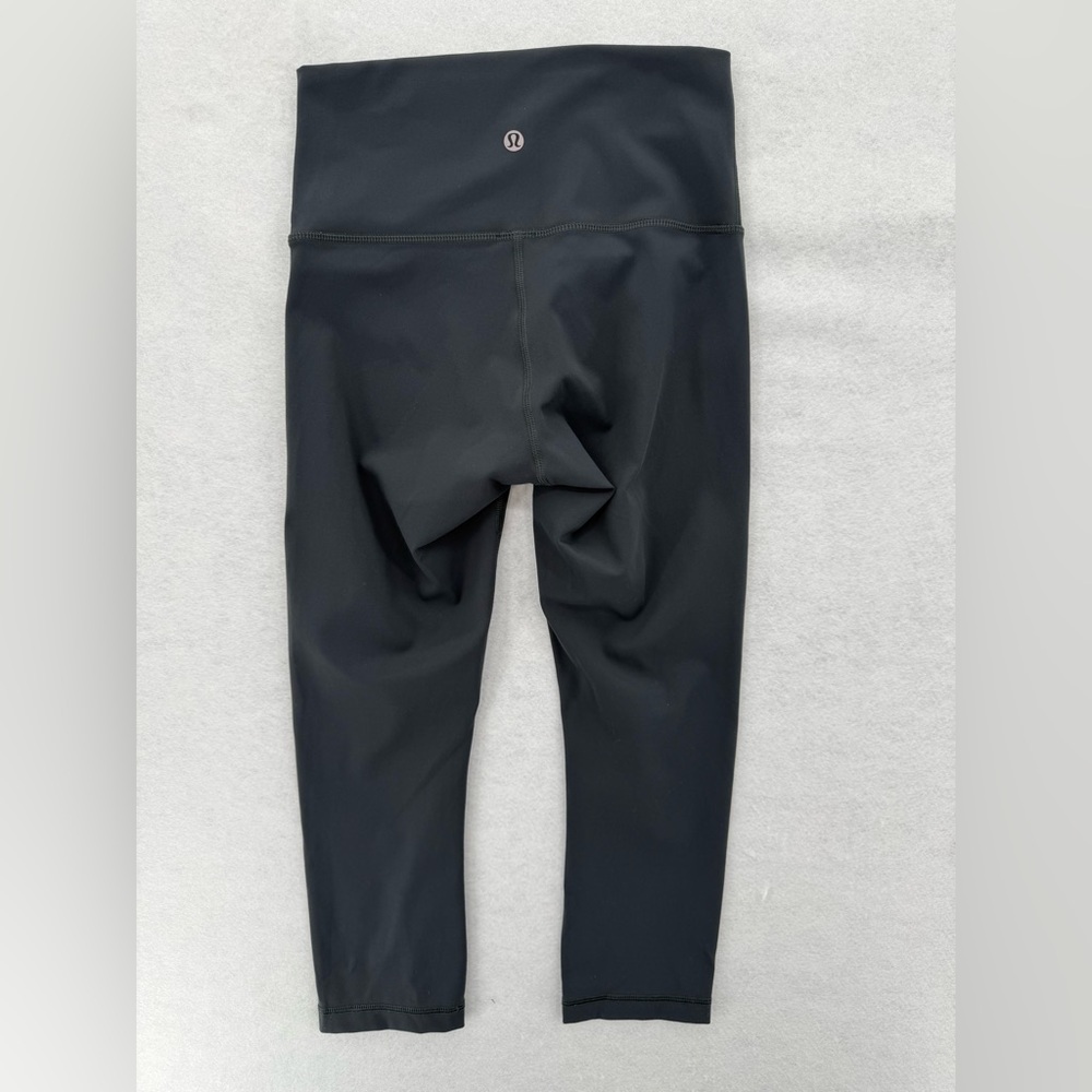 Lululemon Wunder Under Crop (High-Rise) *Full-On Luxtreme 21" Melanite Size 4‎ - Picture 8 of 15